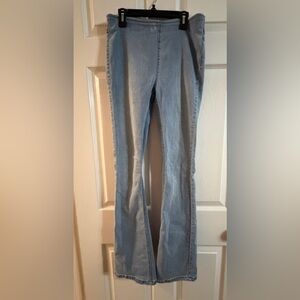 We the Free Twenty-eight light jeans high rise flare bottom pull-on size 28
